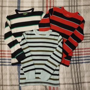 3 oshkosh long sleeve thermal shirts